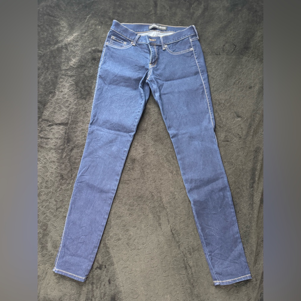 Express Women's Skinny Jeans in Deep Blue